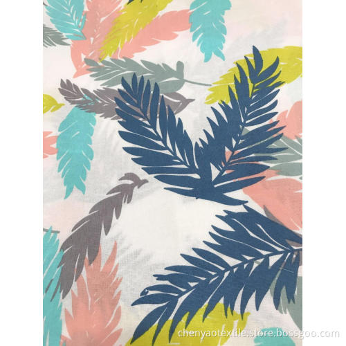 Lady's Skirt With Cotton Linen Printed Fabric